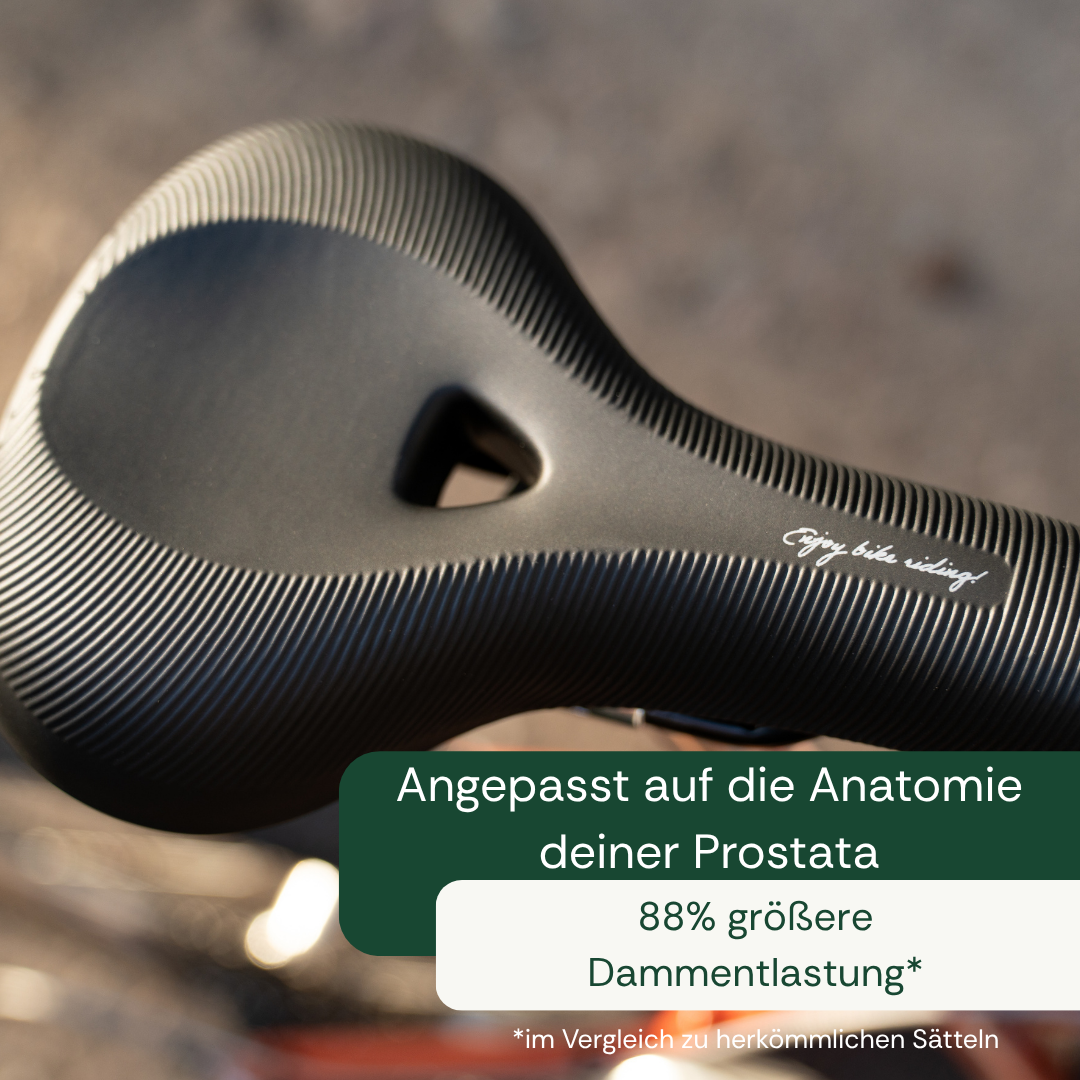 Prostasella® - der Fahrradsattel für signifikante Entlastung des Damms und der Prostata